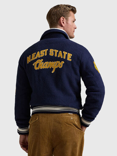 Bomber jacket with contrasting inscriptions - 3