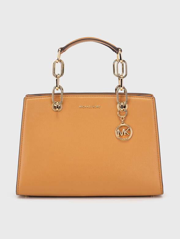 Beige leather bag - 1