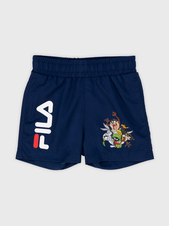 Спортни къси панталони LENTINI с щампа и лого - 1