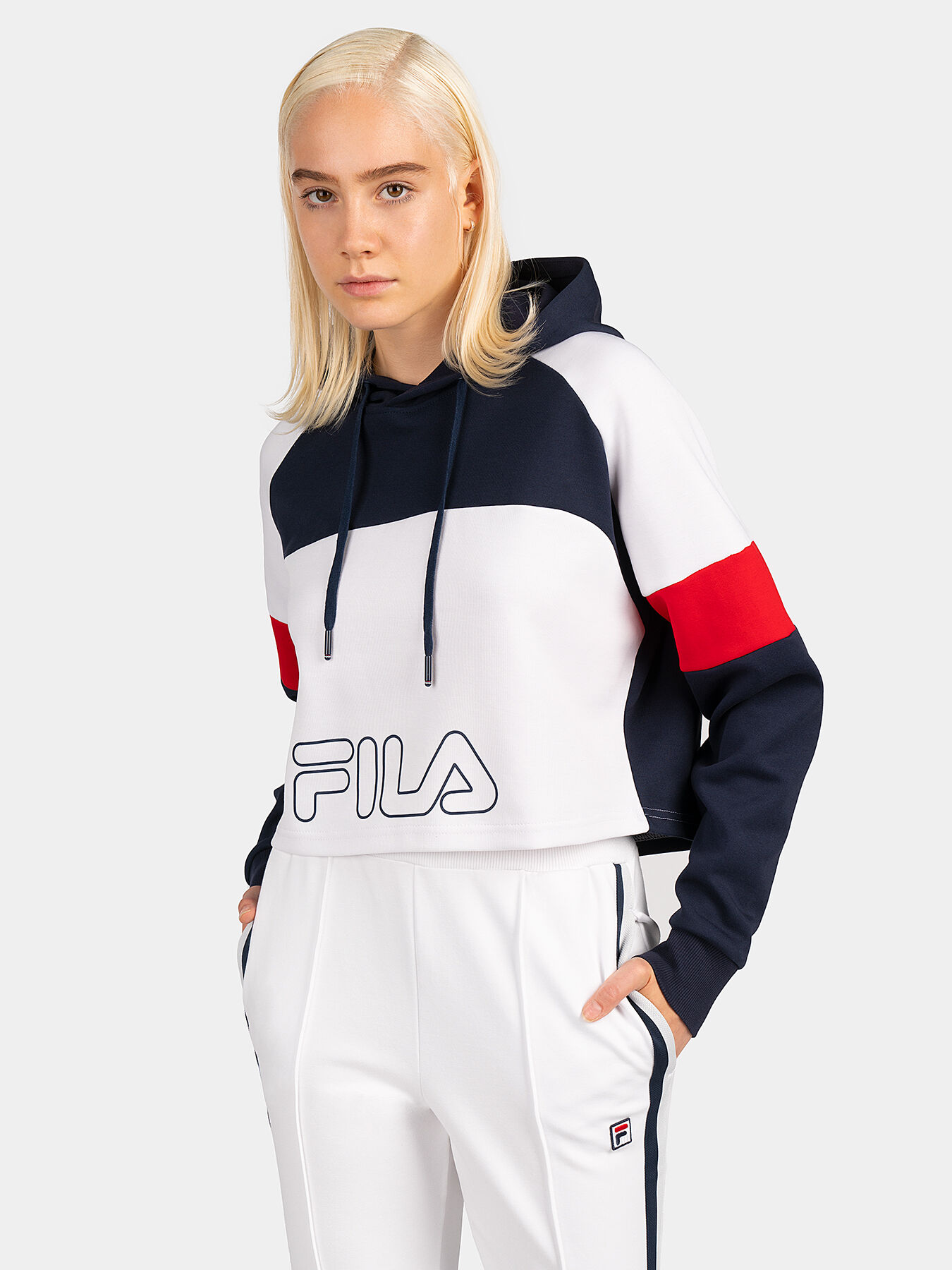 PETRA cropped sweatshirt with hood brand FILA Globalbrandsstore en