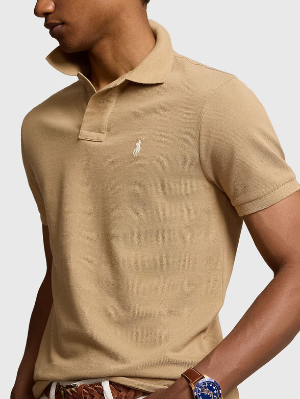 Cotton polo shirt with logo - 4