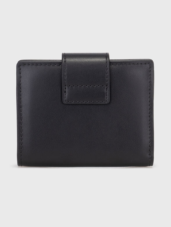 Black wallet with golden accent  - 2