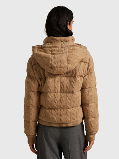 Hooded wool and cashmere jacket - 3