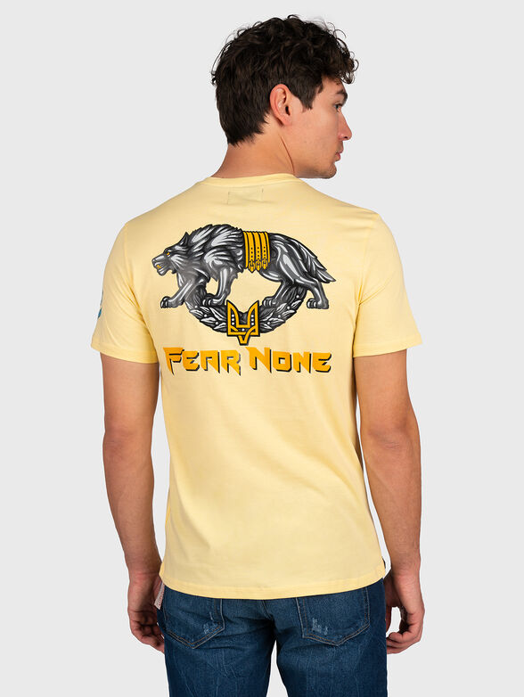 T-shirt in yellow color with print - 2