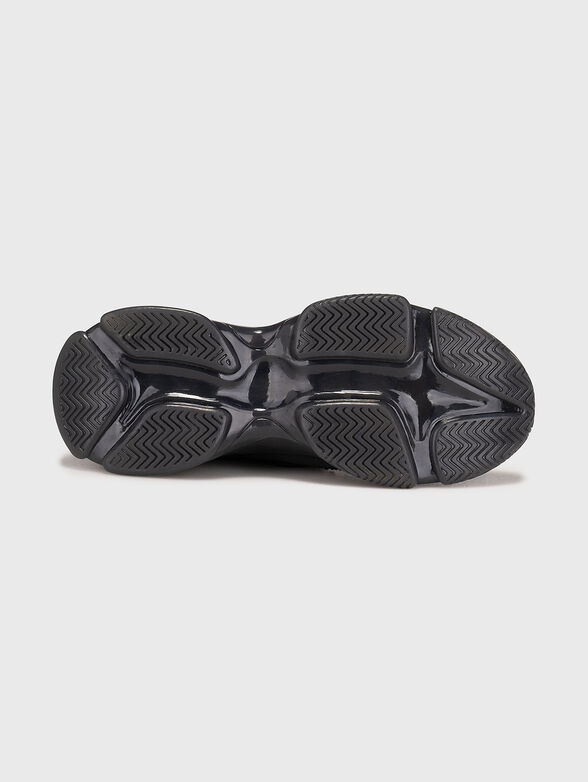 MAXIMA-R black sports shoes with rhinestones - 5