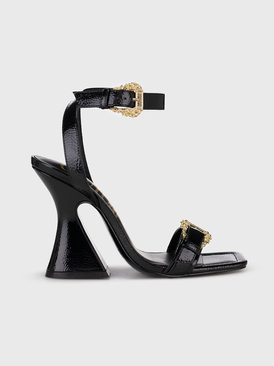KIRSTEN heeled sandals with gold accents - 1