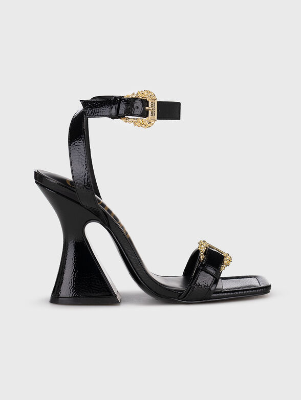 KIRSTEN heeled sandals with gold accents - 0