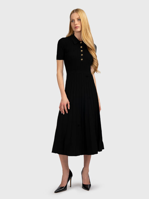 Midi dress in viscose blend