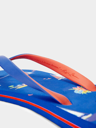 Slippers in blue color - 5