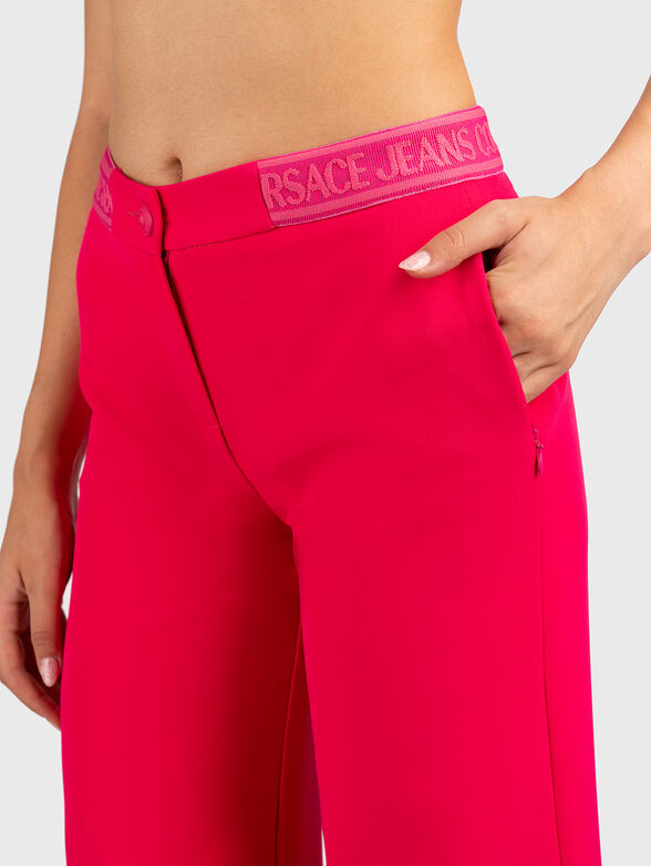 Trousers with logo accent on the waist  - 3