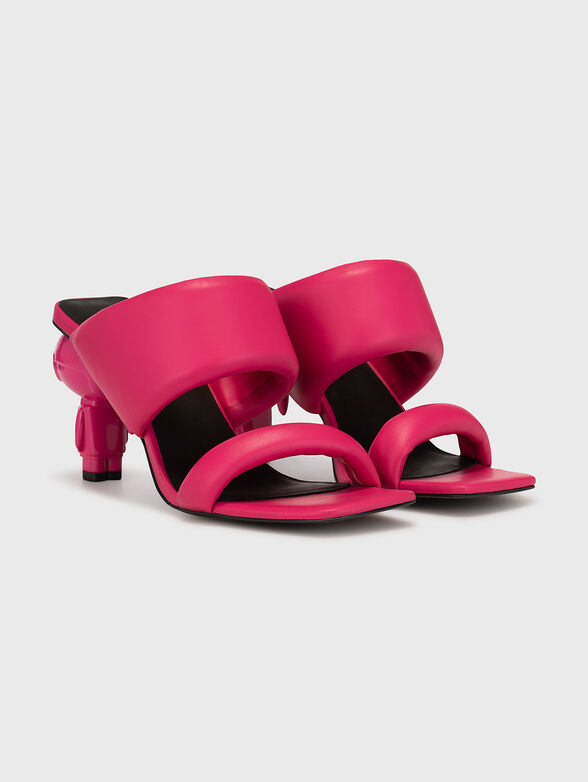 IKON black sandals with accented heels - 2