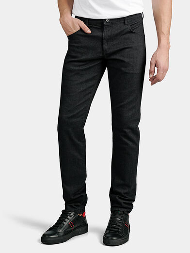 MARLON Black slim fit trousers - 1