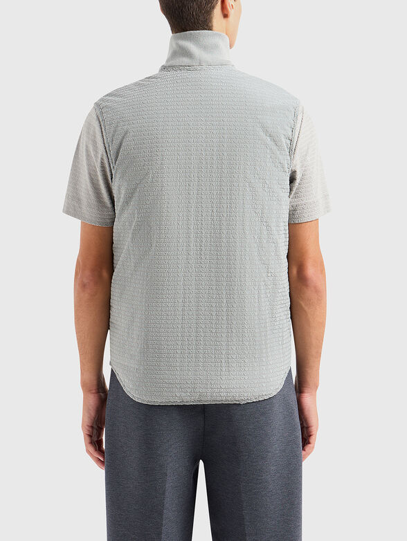 Grey vest with zip - 3