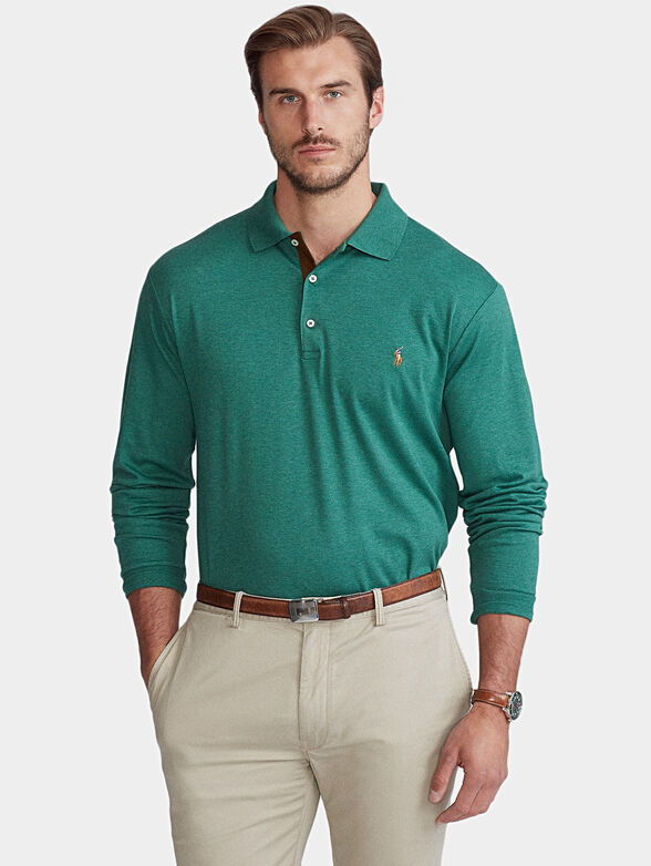 Polo-shirt with long sleeves - 1