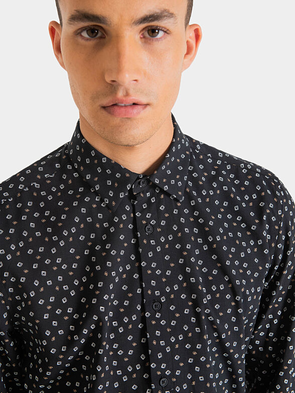 BARCELONA shirt with micro-print - 3
