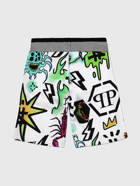 Shorts with artistic print - 2