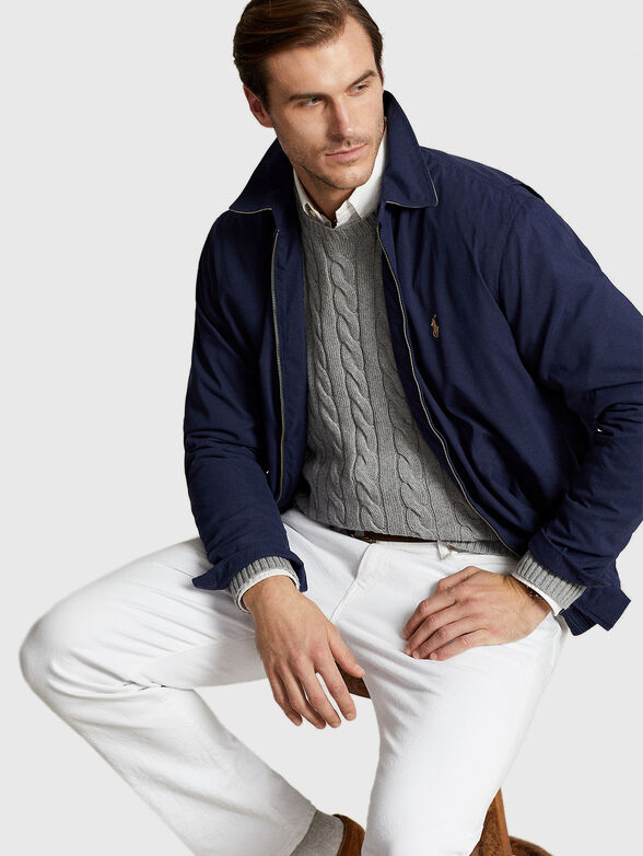 Dark blue hooded jacket - 6