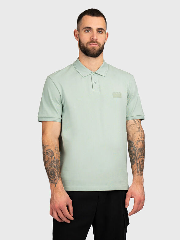 Short sleeve cotton polo shirt - 1