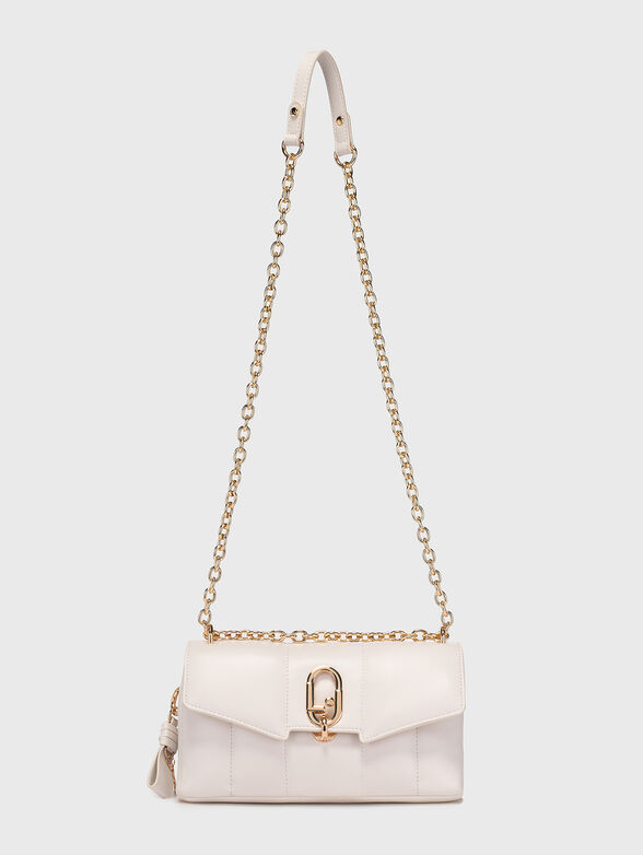 Black crossbody bag with metal logo detail - 2