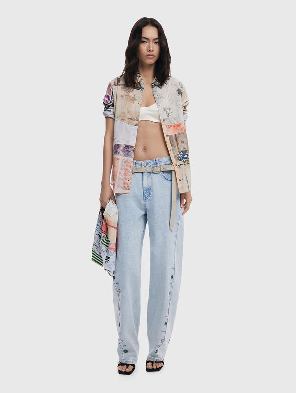 Shirt with multicolored print  - 2