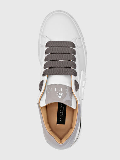 White leather sneakers - 5