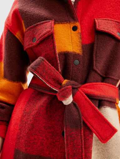 Shirt coat made of wool blend - 4