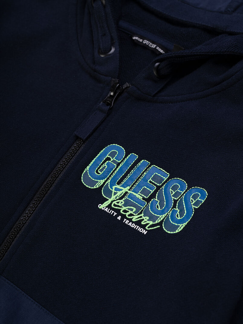 Sweatshirt in blue color with logo - 3