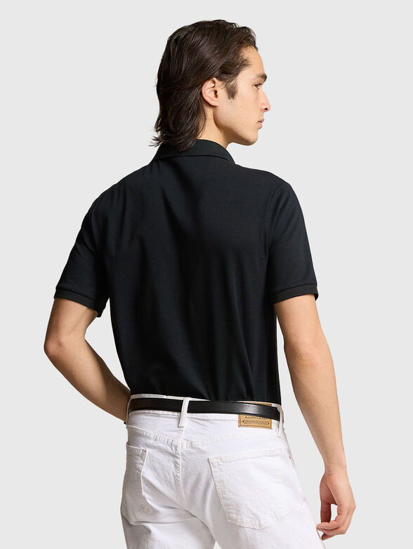 Polo shirt in black colour - 3