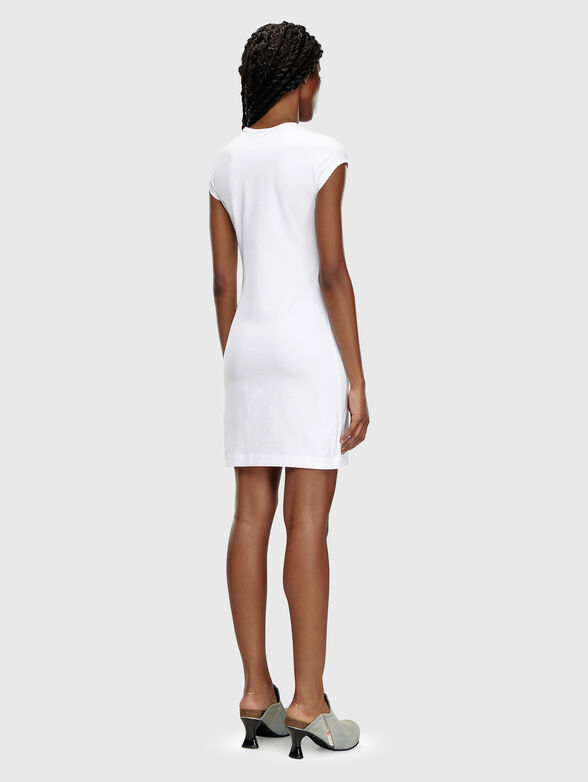 D-ANGIEL black mini dress with logo accent - 2