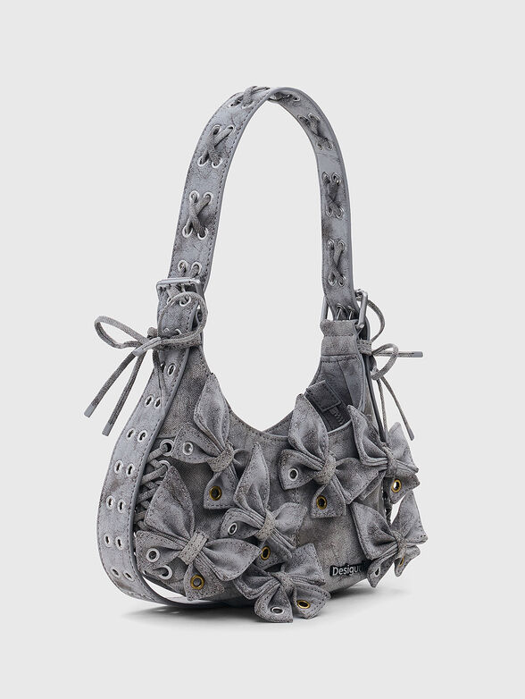 Small bag with eyelets and washed effect - 4