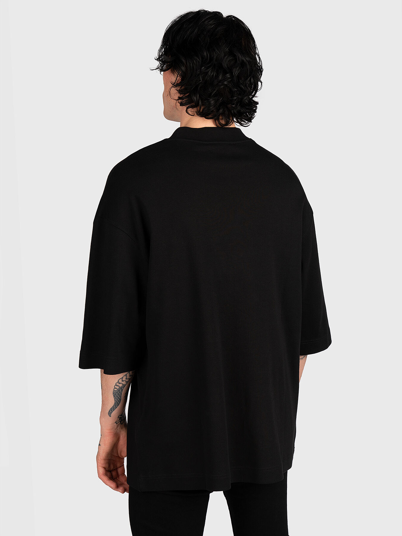 Oversized T-shirt with logo print brand VERSACE JEANS
