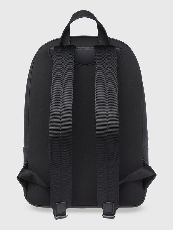 Saffiano effect backpack with logo - 2