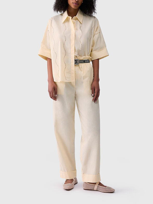 Short-sleeved cotton shirt - 2