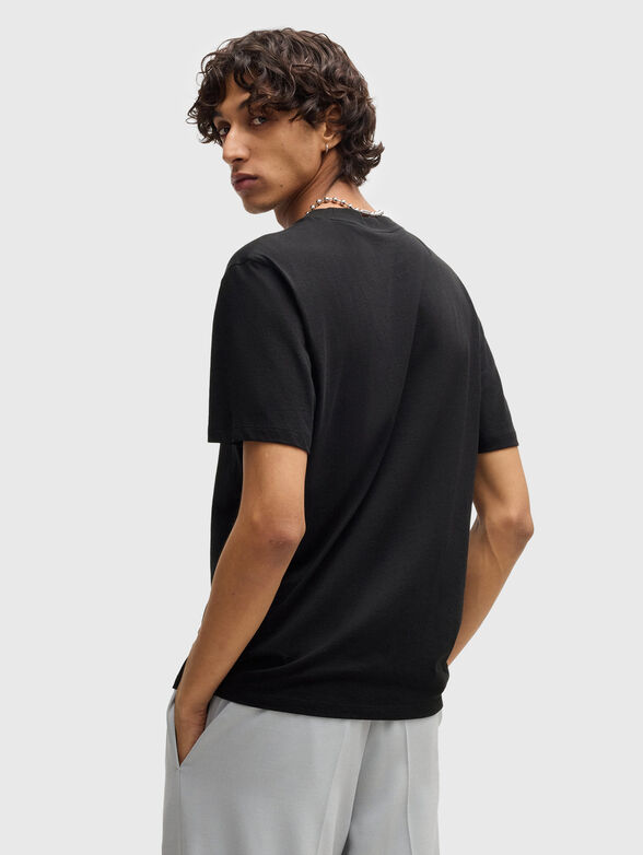 Cotton T-shirt with print - 3