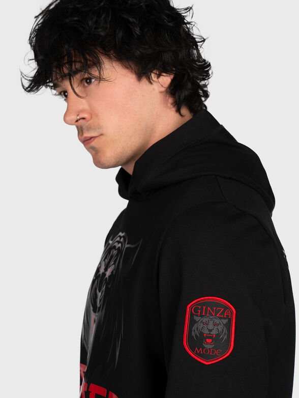 GMH 013 black sweatshirt with contrast print - 4