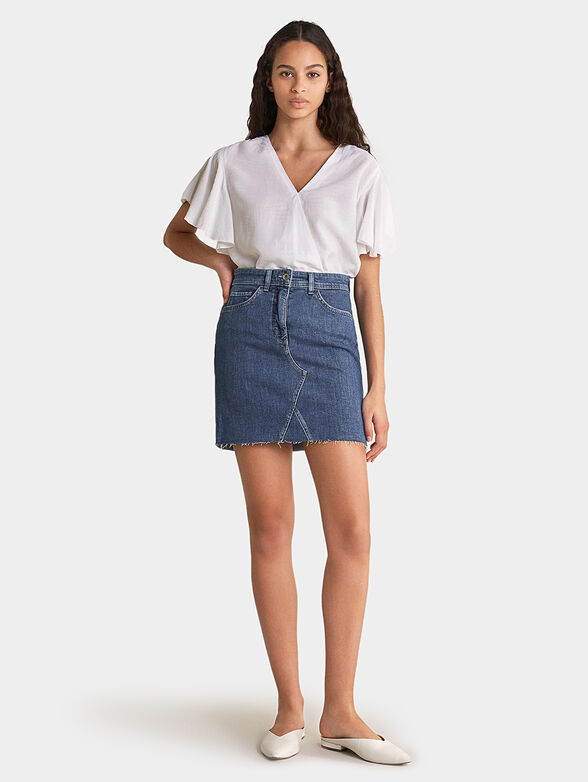 Mini jeans skirt - 5