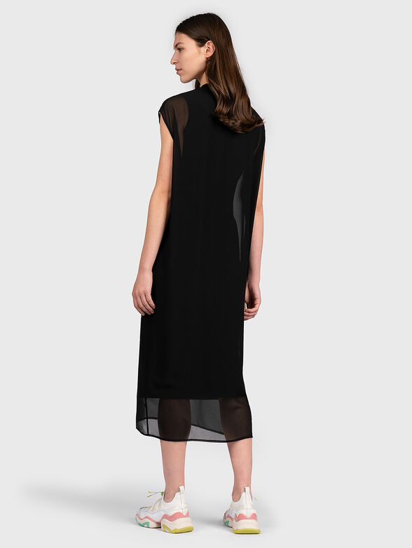 Black dress with two layers - 2