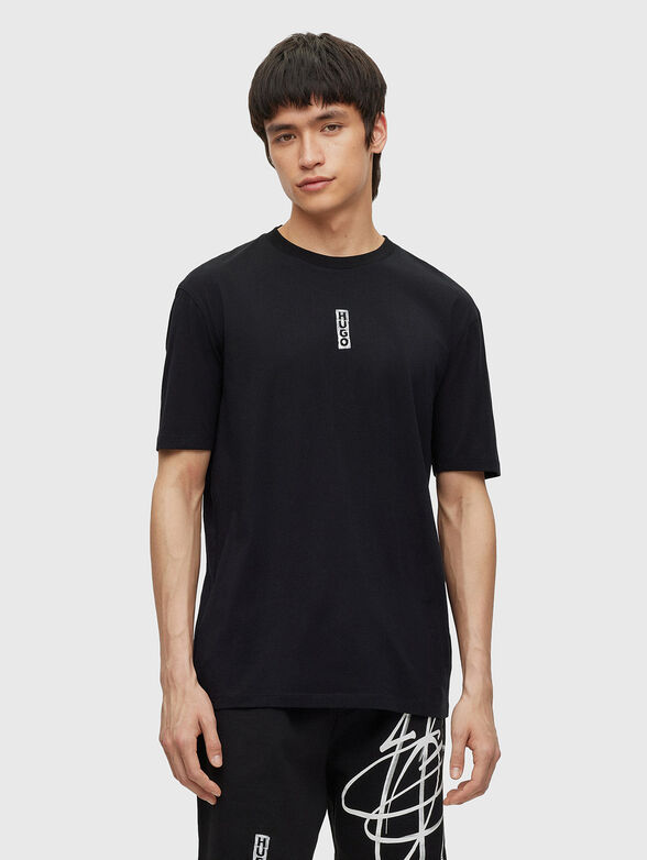 T-shirt with vertical logo - 1