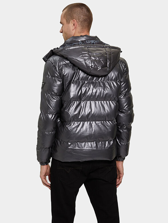 Padded jacket lacquered effect - 2