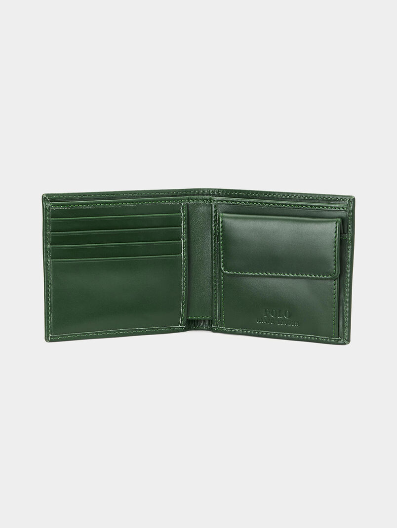 Leather wallet with embroidery - 3