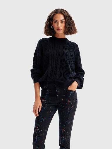 Slim jeans with accent splashes - 4