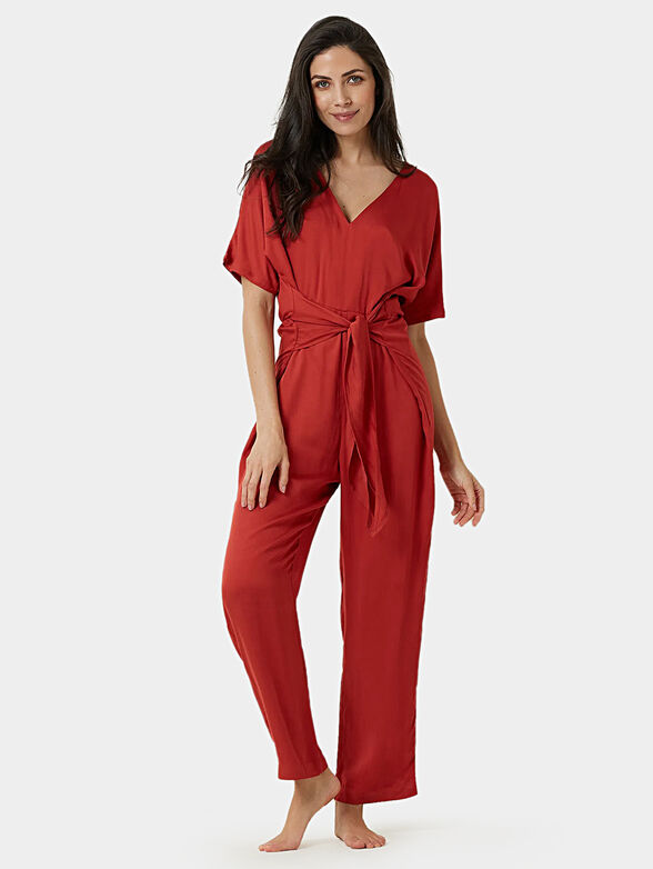 SUMMER GLAM red jumpsuit - 1