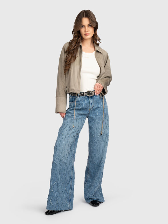 Bomber jacket with ties - 2