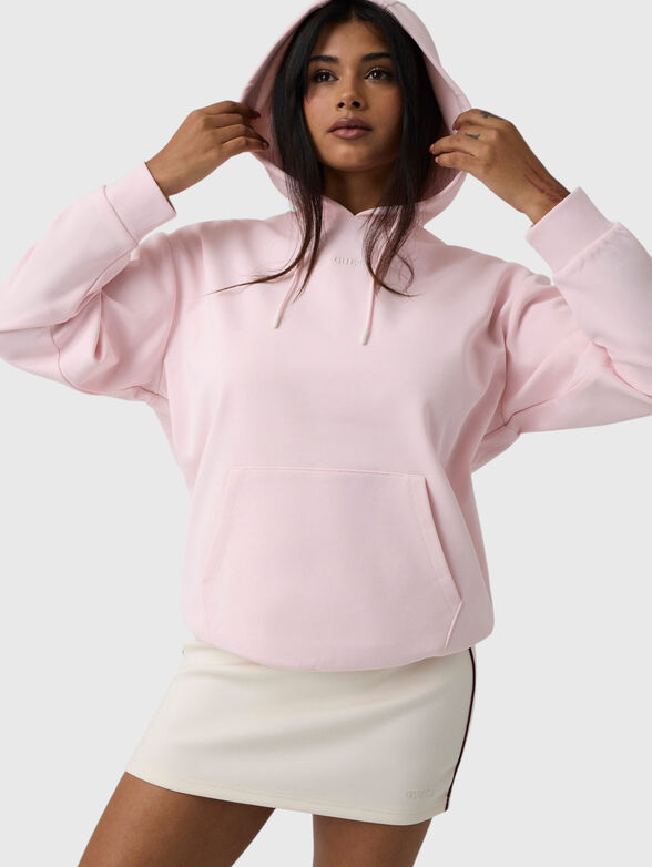 FABRIZIA  Pink printed hoodie - 3