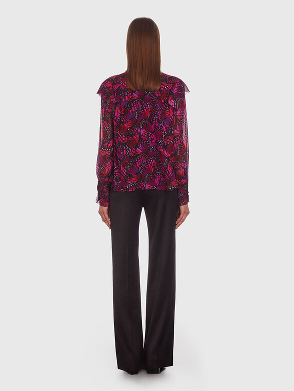 All-over-print blouse in viscose - 3