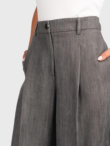 High waisted wide leg trousers - 4