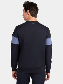 MERV sweatshirt in blue with embossed logo - 3