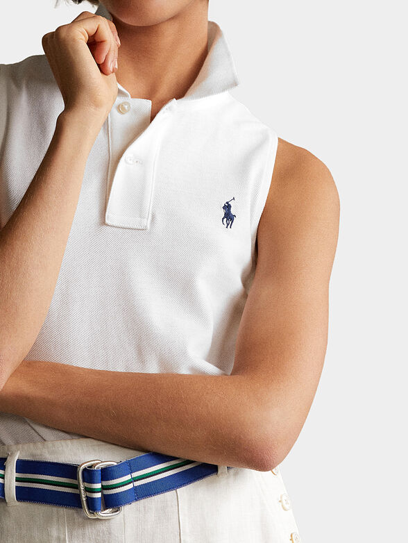Sleeveless polo-shirt - 4