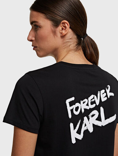 Cotton black tee - 3