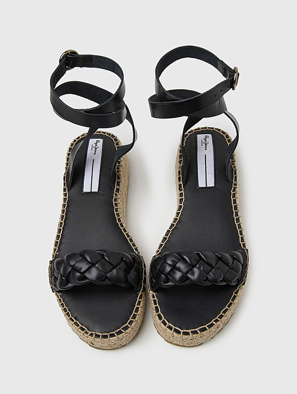 KATE BRAIDED sandals with leather details - 6